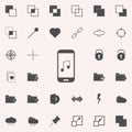 music on your smartphone icon. web icons universal set for web and mobile Royalty Free Stock Photo