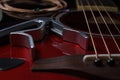 Musical accessories for acoustic guitar Royalty Free Stock Photo