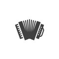 Musical accordion vector icon