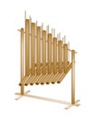 A Musical Angklung on A White Background