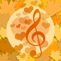 Musical autumn design