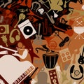 Musical background3 Royalty Free Stock Photo