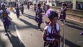 Musical band parade during May flower pageantry