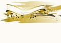 Musical banner Royalty Free Stock Photo