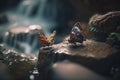 Musical Chairs with Fairytale Insects by a Waterfall: Bokeh & Insane Hyper-Detailed Ultra-Wide Angle Fu