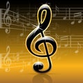 Musical clef background