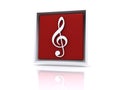 Musical clef button