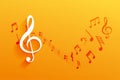 musical clef notation background for your next concert