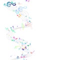 Musical colorful notes seamless pattern Royalty Free Stock Photo