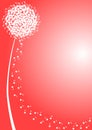 Musical Dandelion Valentines Day Card Royalty Free Stock Photo