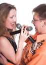 The musical duet Royalty Free Stock Photo