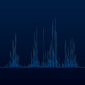 Musical equalizer. Sound wave. Radio frequence. Vector illustration. Royalty Free Stock Photo