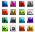 musical equipment icon set