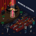 Musical Evening Isometric Composition