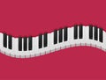 Musical flat background. Piano key, keyboard