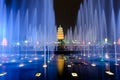 Musical Fountain Show in Xian Royalty Free Stock Photo