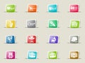 musical genre web icons Royalty Free Stock Photo