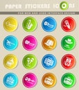 musical genre web icons Royalty Free Stock Photo