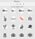 Musical genre web icons