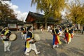 Musical group in Jeonju hanok village, South Korea