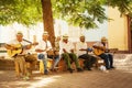 Musical group that plays Cuban music in the square