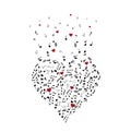 Musical Heart Vector