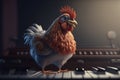 The Musical Hen: A Funny Chicken Playing the Piano