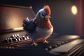 The Musical Hen: A Funny Chicken Playing the Piano