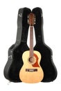 Musical instrument - Front view twelve-string acoustic guitar ha