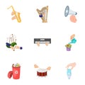 Musical related icon set