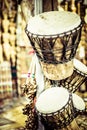 Musical instrument in local market in Peru. Royalty Free Stock Photo