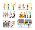 Musical instrument store Royalty Free Stock Photo