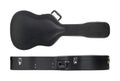 Musical instrument - Top and side view Black acoustic guitar hard case