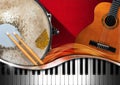 Musical Instruments Background Royalty Free Stock Photo