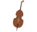 Musical instruments. Classical melodies resonate as instruments play in perfect harmony. Brown cello