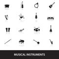Musical instruments eps10 Royalty Free Stock Photo