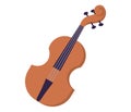 Musical instruments. Explore rhythmic world musical instruments, creating harmonic melodies. Brown violin