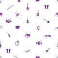 Musical instruments pattern eps10 Royalty Free Stock Photo