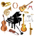 Musical instruments Royalty Free Stock Photo