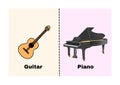 Musical Instruments vocabulary EFL flashcards - 1