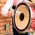 Musical instruments at a wedding close-up.