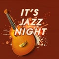 Musical Jazz Night party celebration poster or invitation.