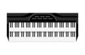 Musical Keyboard instrument. Isolated image of a keyboard. Vector illustration - musician equipment. Tool for music