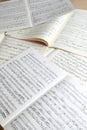 Musical manuscripts Royalty Free Stock Photo