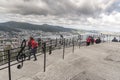 Musical notation railing on the summit of FlÃÂ¸yen Mountain Bergen