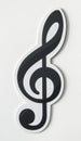 Musical note audio cut out icon Royalty Free Stock Photo