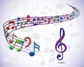 Musical note illustration Royalty Free Stock Photo