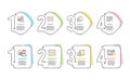 Musical note, Presentation and Checkbox icons set. Calendar sign. Music, Education board, Survey choice. Vector