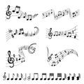 Music note design element in doodle style Royalty Free Stock Photo