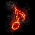 Musical note symbol. Royalty Free Stock Photo